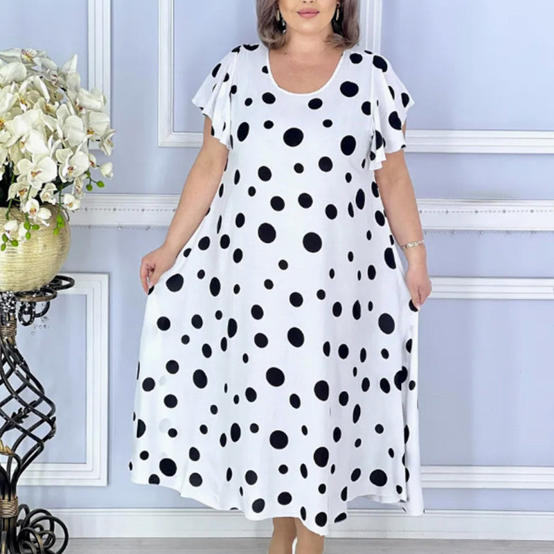 Women's Printed Polka Dot Dress