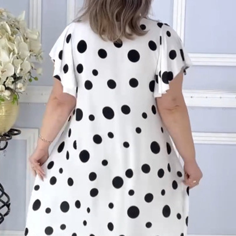 Women's Printed Polka Dot Dress