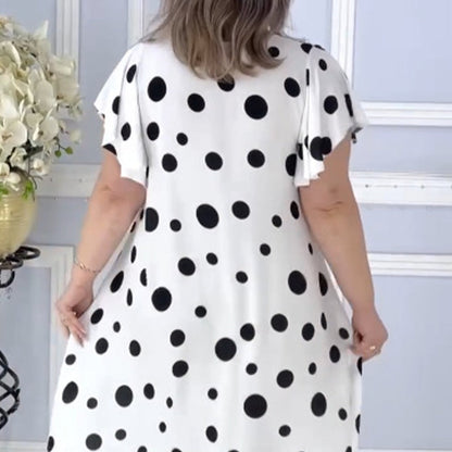 Women's Printed Polka Dot Dress