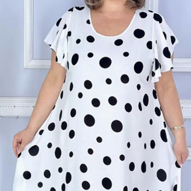 Women's Printed Polka Dot Dress