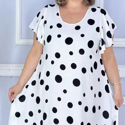 Women's Printed Polka Dot Dress