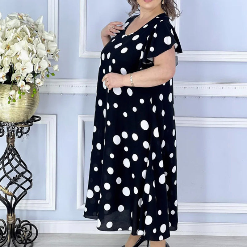 Women's Printed Polka Dot Dress