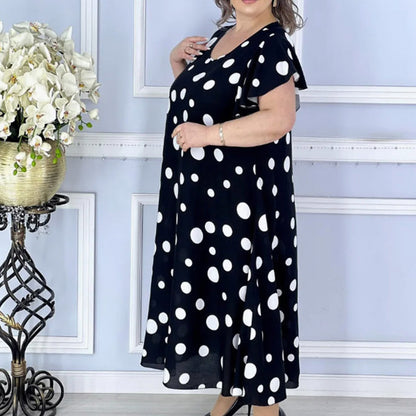 Women's Printed Polka Dot Dress