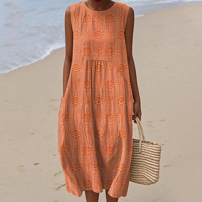 Women's Casual Sleeveless Midi Dress