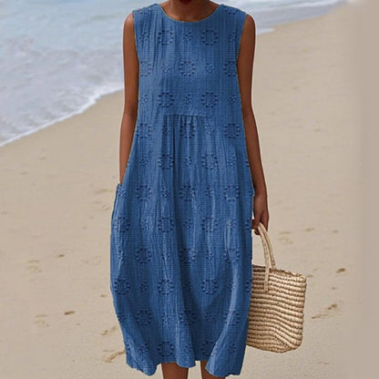 Women's Casual Sleeveless Midi Dress