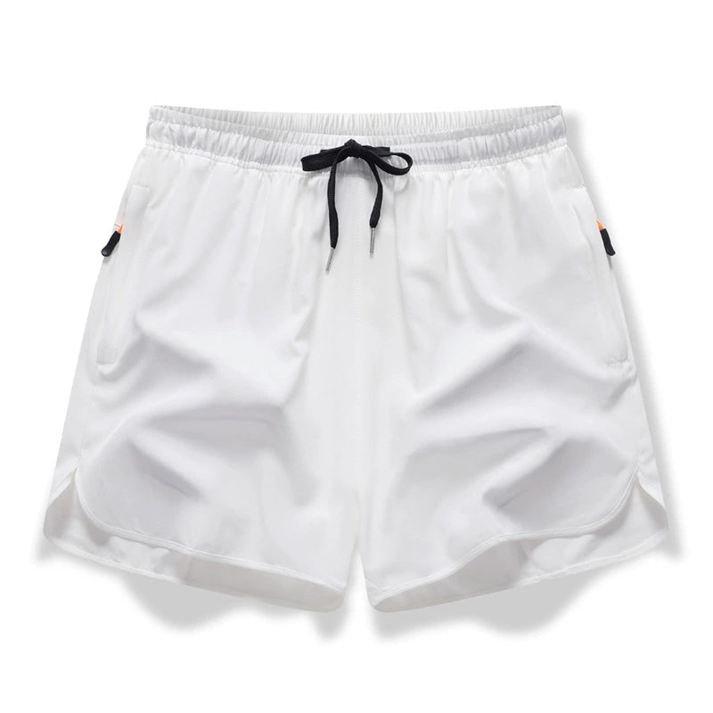 🏃 Breathable Athletic Shorts – Zippered Pockets, Quick-Dry & Elastic Waistband