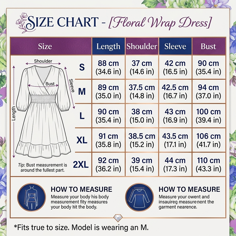 Floral V-Neck A-Line Dress – Smocked Waist, Ruffled Hem, Summer Ready 🌸