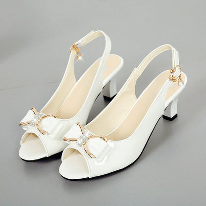 👡 Women's Elegant Shoes • Open-toe, ankle-strap, medium heel ✨