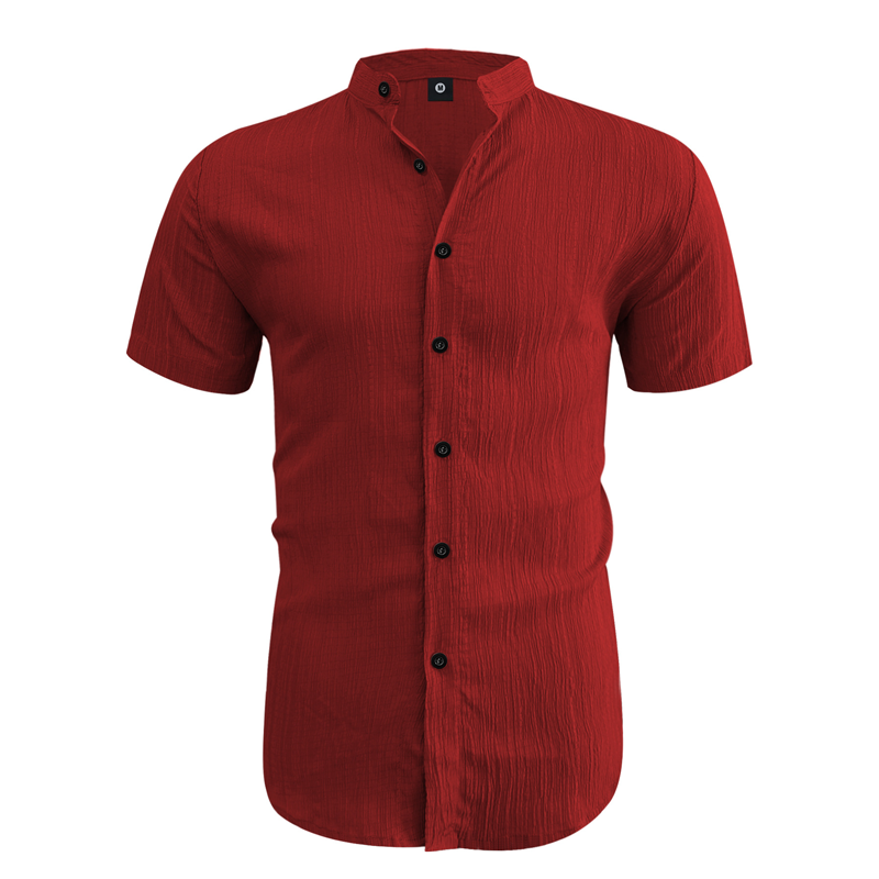 ✨New Arrival👕Men's Summer Stand Collar Short Sleeve Shirt