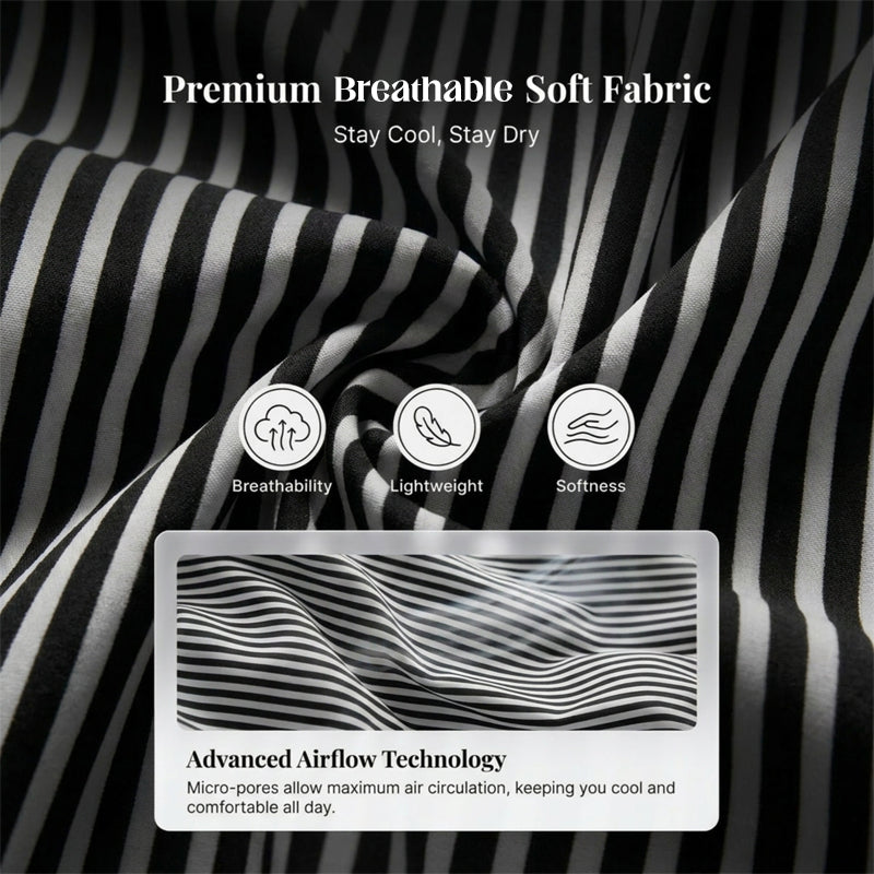 🔥New Arrivals & Special Offers-Summer Commuter Striped Button-Down Shirt