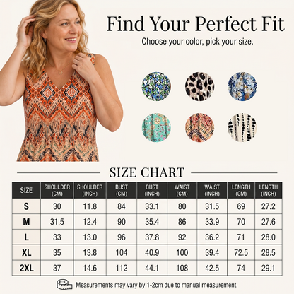 Women's Elegant Sleeveless V-Neck Top