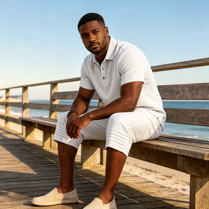☀️Men's Summer Shirt & Crop Pants Set – Breathable, Relaxed Fit 🌴