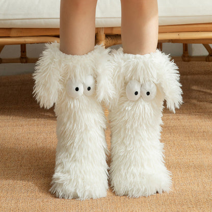 Women's Winter Cozy Non-Slip Home Socks