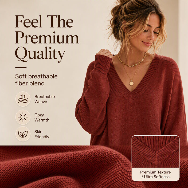 🍂🔥Women's Mid Length Knit Sweater