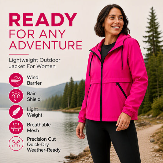 💖Women's Outdoor Windproof Hooded Jacket
