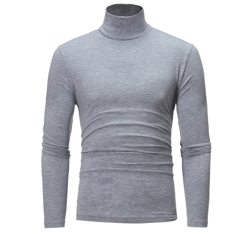👕 Streamlined Silhouette, Comfortable Neck Coverage | Men's Slim Fit Mock Turtleneck Top