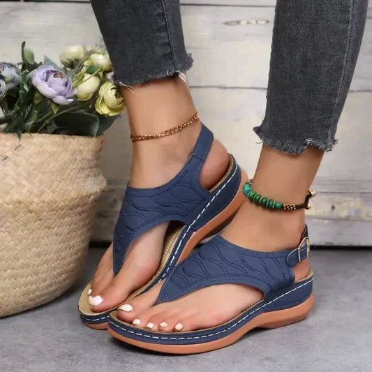 💫Last Day Promotion 49% OFF💫Leather Orthopedic Arch Support Sandals Diabetic Walking Sandals