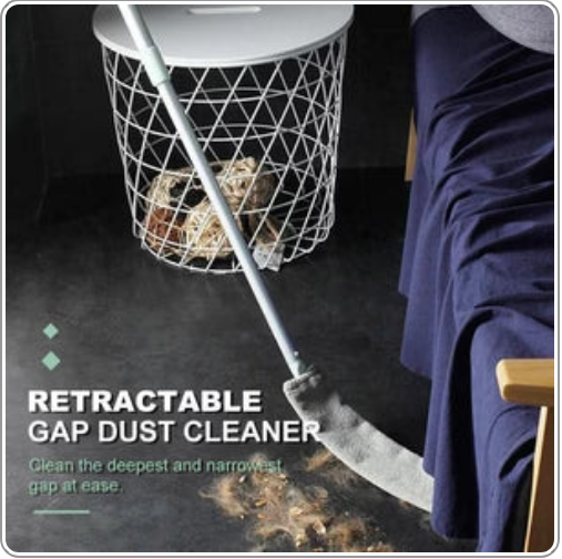 Multifunction Retractable Microfiber Dust Brush Gap Mop