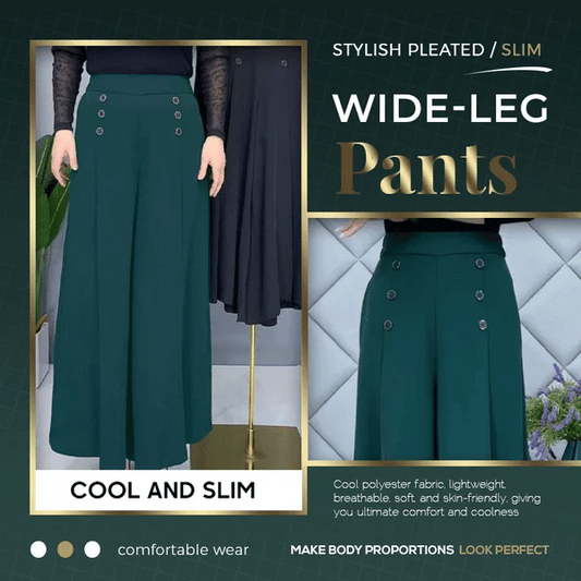 LAST DAY 50% OFF🔥- [Comfy and Slim ] Stylish Pleated Wide-leg Pants