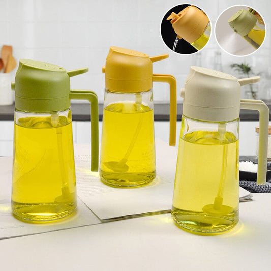 2-in-1 Glass Oil Sprayer and Dispenser ❤️Spring Hot Sale🚛Buy More Free More